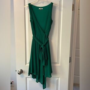 BB Dakota Asymmetrical Green Dress